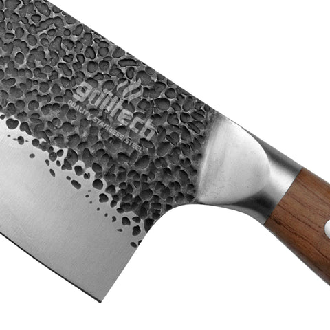 Cuchillo Machete Martillado Grilltech Premium Asado Cocina