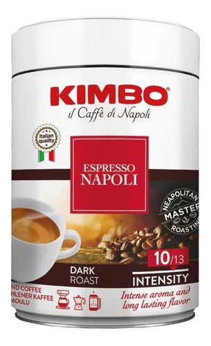 Café Molido Italiano Kimbo 250grs Bolsa Premium Variedades