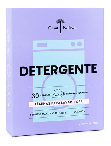 Detergente En Láminas Lavanda Casa Nativa Natural