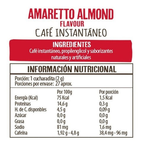 Café Beanies Coffee Instantaneo Liofilizado Amaretto Almond